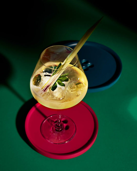 Zitronengras, Gin und Sparkling Pink alkoholfrei