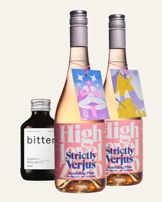 Sparkling Pink x Kruut Bitter Oxymel – Vor dem Essen