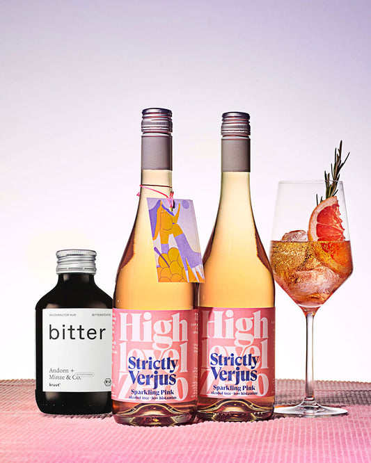 Healthy Bundle: Strictly Verjus Sparkling Pink 750ml X Kruut Bitter